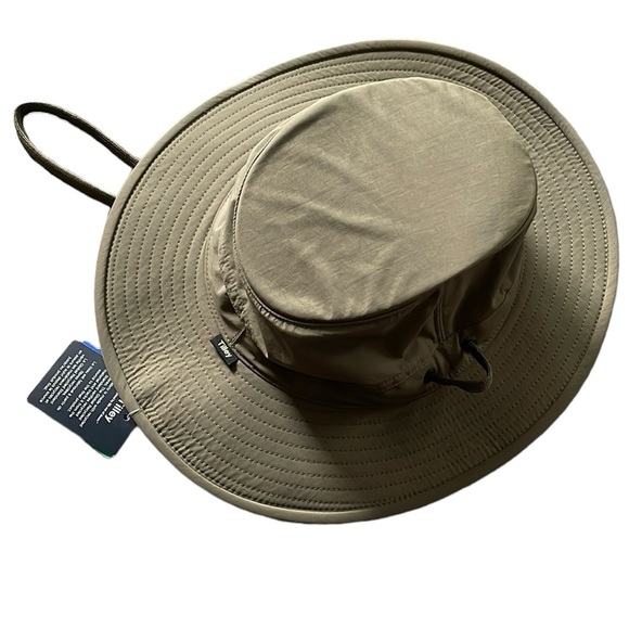 Olive Green Wide Brim Sun Hat - Picture 5 of 5